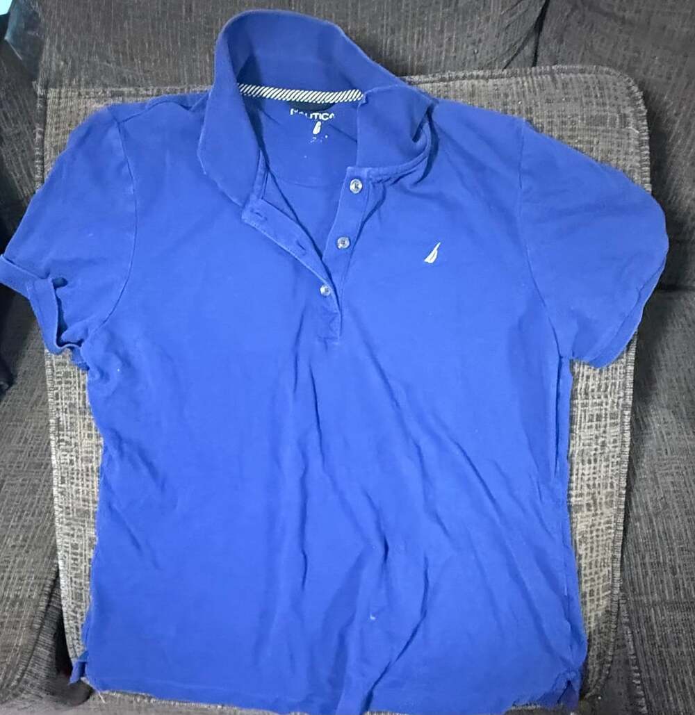 Nautica Women's Short Sleeve Solid Cotton Polo Shirt